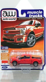 画像: auto world 1/64 '18 Ford F-150 Lariat Red