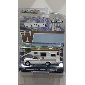 画像: GREEN LiGHT EXCLUSIVE 1/64 '66 Dodge D-100 with Winnebago Slide-In Camper