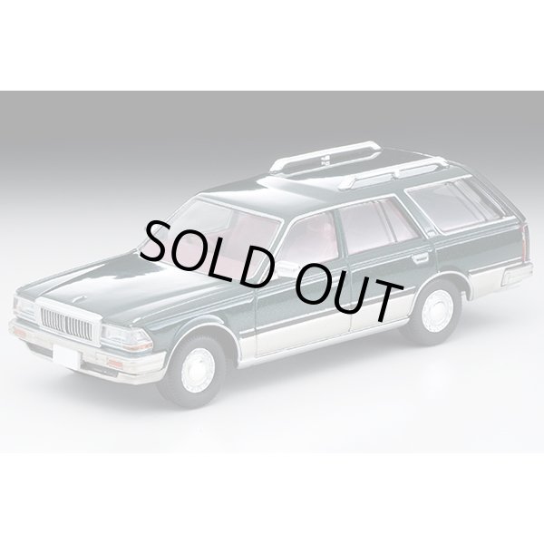 画像2: TOMYTEC 1/64 Limited Vintage NEO Nissan Cedric Wagon V20E SGL Limited (Green / Silver) (2)