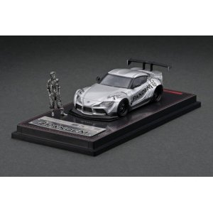 画像: ignition model 1/64 PANDEM Supra (A90) Silver With Mr.Miura ※メタルフィギュア付属