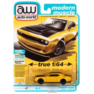 画像: auto world 1/64 2019 Dodge Challenger Demon Yellow / Black