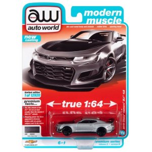 画像: auto world 1/64 2019 Chevy Camaro ZL1 1LE Satin Steel / Black