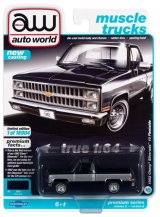 画像: auto world 1/64 1982 Chevy Silverado 10 Midnight Blue / Silver