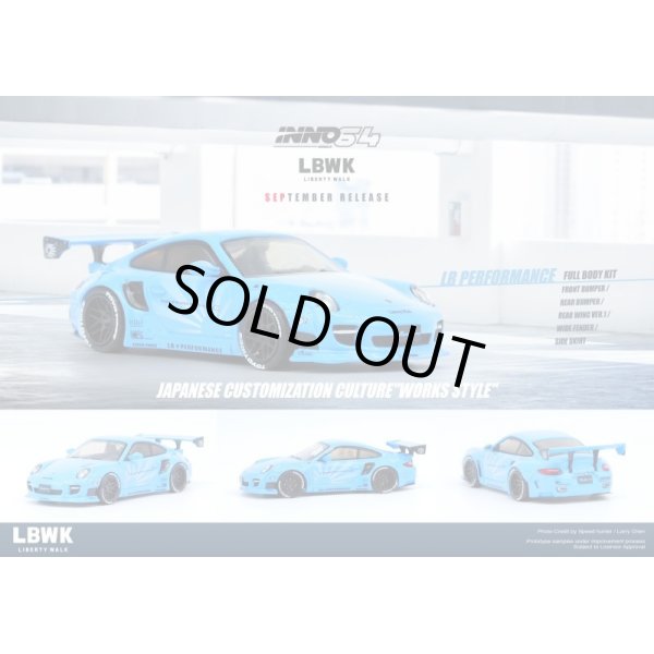 画像4: INNO Models 1/64 997 Liberty Walk Baby Blue (4)