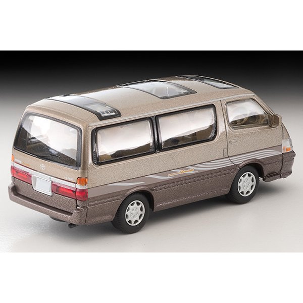 画像2: TOMYTEC 1/64 Limited Vintage NEO Toyota Hiace Wagon Super Custom Limited (Beige / Brown) (2)