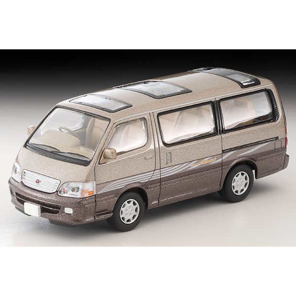 画像1: TOMYTEC 1/64 Limited Vintage NEO Toyota Hiace Wagon Super Custom Limited (Beige / Brown) (1)