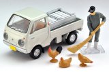 画像: TOMYTEC 1/64 Limited Vintage Mazda Porter Cab Three-way opening (White) with figure