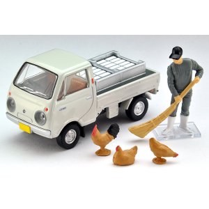 画像: TOMYTEC 1/64 Limited Vintage Mazda Porter Cab Three-way opening (White) with figure