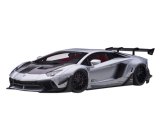 画像: AUTOart 1/18 Liberty Walk LB-WORKS Lamborghini Aventador Limited Edition (Matte Metallic Silver)