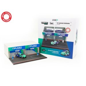 画像: Tarmac Works 1/64 Pit Garage Diorama - FALKEN + Porsche 911 GT3 R (991)