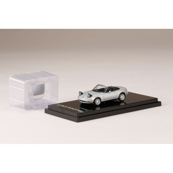 画像2: Hobby JAPAN 1/64 Eunos Roadster (NA6CE) / Open Retractable Headlight Silverstone Metallic (2)