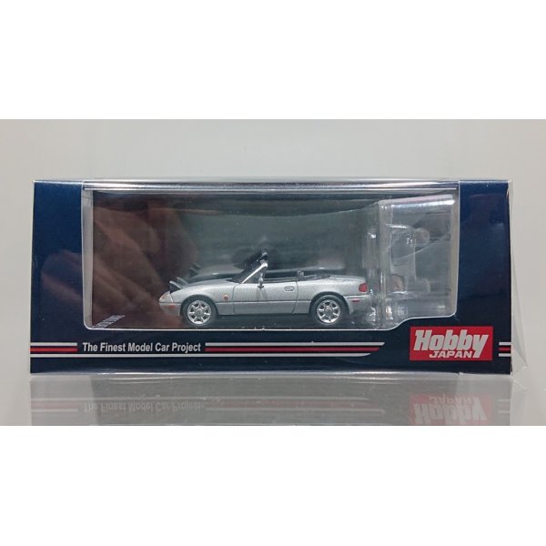 画像1: Hobby JAPAN 1/64 Eunos Roadster (NA6CE) / Open Retractable Headlight Silverstone Metallic (1)