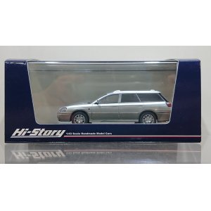 画像: Hi Story 1/43 SUBARU LEGACY Lancaster 6 (2001) Premium Silver Metallic / Quartz Gray Opal