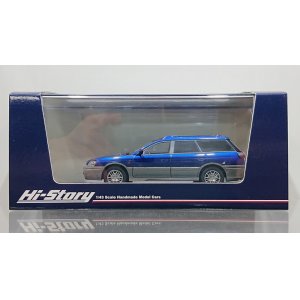 画像: Hi Story 1/43 SUBARU LEGACY Lancaster 6 (2001) Nautic Blue Mica / Quartz Gray Opal