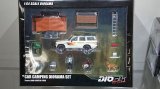 画像: INNO Models 1/64 Toyota Land Cruiser FJ60 Auto Camp Diorama with Figure