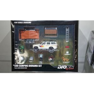 画像: INNO Models 1/64 Toyota Land Cruiser FJ60 Auto Camp Diorama with Figure