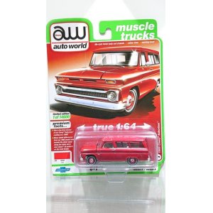 画像: auto world 1/64 1966 Chevy Suburban 514 Red