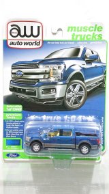 画像: auto world 1/64 2019 Ford F-150 Blue Gene Metallic