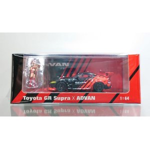 画像: POP RACE 1/64 PANDEM GR SUPRA ADVAN LIVERY & Race Queen Set