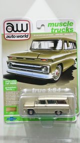 画像: auto world 1/64 1966 Chevy Suburban 525 Saddle Poly