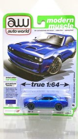 画像: auto world 1/64 2019 Dodge Challenger Hellcat Indigo Blue