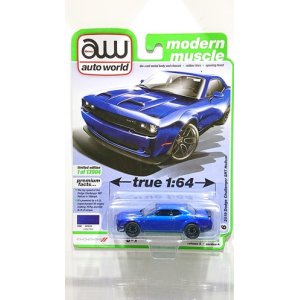 画像: auto world 1/64 2019 Dodge Challenger Hellcat Indigo Blue