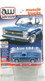 画像: auto world 1/64 1984 Chevy Silverado Light Blue / Dark Blue