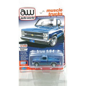 画像: auto world 1/64 1984 Chevy Silverado Light Blue / Dark Blue