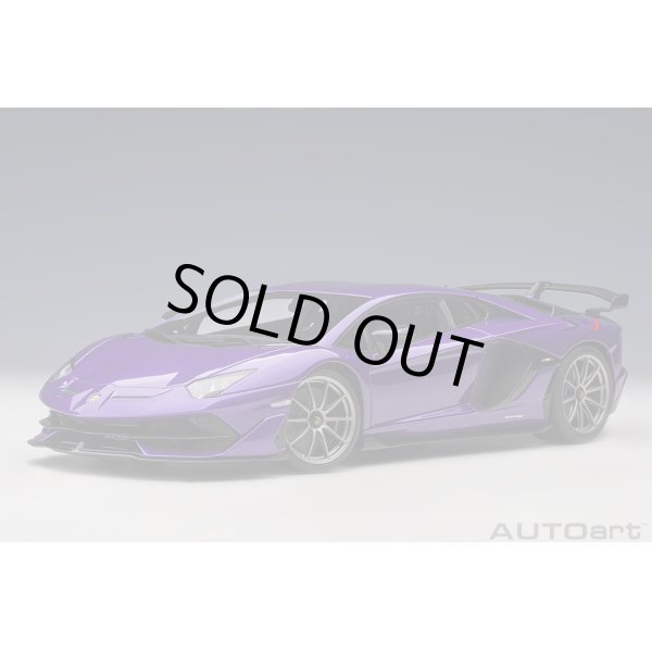 画像1: AUTOart 1/18 Lamborghini Aventador SVJ (Viola Pasifae) (1)