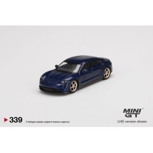 画像: MINI GT 1/64 Porsche Taycan Turbo S Gentian Blue Metallic (RHD)