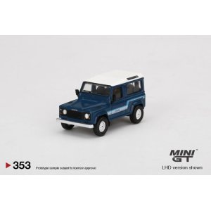 画像: MINI GT 1/64 Land Rover Defender 90 County Wagon Stratos Blue (RHD)