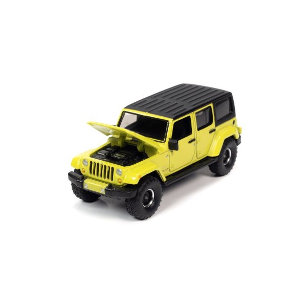 画像3: auto world 1/64 2017 Jeep Wrangler Sahara Unlimited Hyper Yellow Offroad (3)