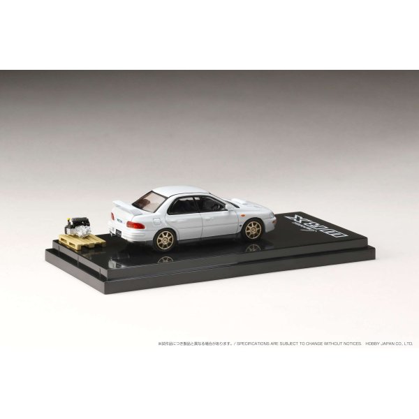 画像3: Hobby JAPAN 1/64 Subaru Impreza WRX (GC8) STi Version II Feather White / with engine display model (3)