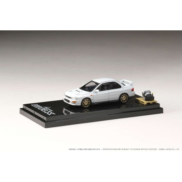 画像2: Hobby JAPAN 1/64 Subaru Impreza WRX (GC8) STi Version II Feather White / with engine display model (2)