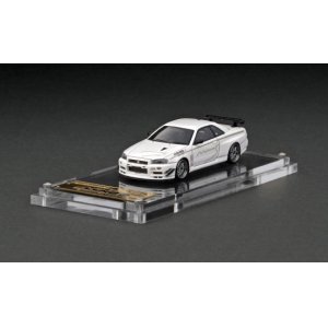 画像: ignition model 1/64 Nissan Skyline GT-R Mine's (R34) White