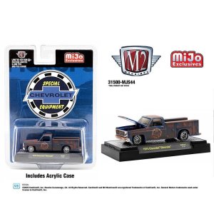 画像: M2 Machines 1/64 1975 Chevrolet Silverado Chevrolet Equipment Blue / Weathered