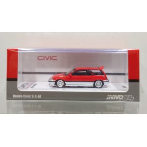 画像: INNO Models 1/64 Honda Civic Si E-AT Red/Silver