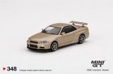 画像: MINI GT 1/64 Nissan Skyline GT-R R34 M Spec Silica Breath (RHD)