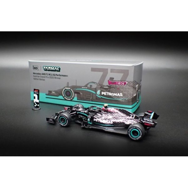 Tarmac Works 1/64 Mercedes-AMG F1 W11 EQ Performance Austrian Grand Prix  2020 Winner Valtteri Bottas - AXELLWORKS HOBBYTOWN