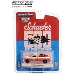 画像: GREEN LiGHT EXCLUSIVE 1/64 1971 Ford F-250 with Fire Equipment, Hose and Tank 1971 Schaefer 500 at Pocono Official Truck