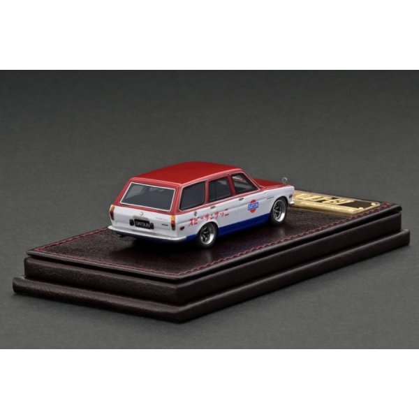 画像2: ignition model 1/64 Datsun Bluebird (510) Wagon Red / White / Blue (2)