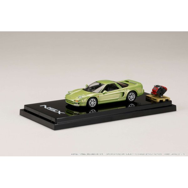 画像2: Hobby JAPAN 1/64 Honda NSX Coupe w/Engine Display Model [Lime Green Metallic] (2)