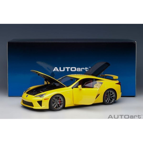 AUTOart 1/18 Lexus LFA (Pearl Yellow) - AXELLWORKS HOBBYTOWN