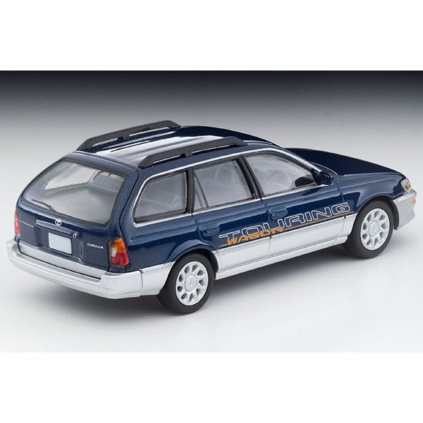 画像2: TOMYTEC 1/64 Limited Vintage NEO Toyota Corolla Wagon L Touring オプション装着車 (Blue/Silver) 1996 (2)