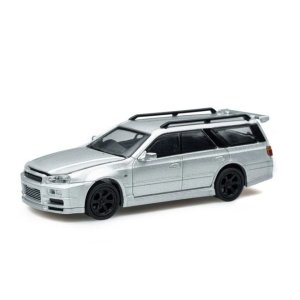 画像: POP RACE 1/64 Nissan Stagea Silver