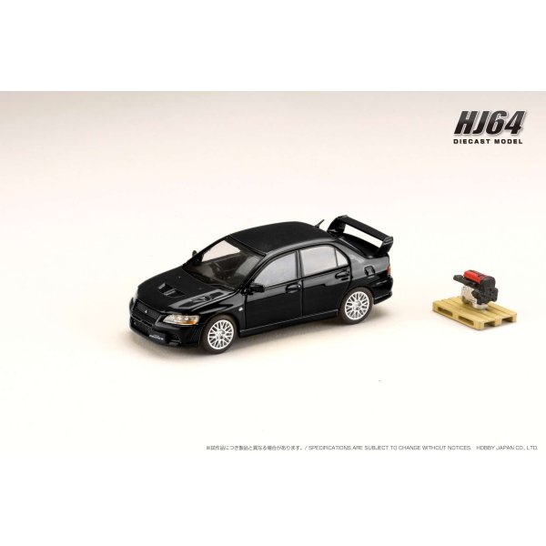 画像2: Hobby JAPAN 1/64 Mitsubishi Lancer GSR EVOLUTION 7 Amethyst Black Pearl with Engine Display Model (2)