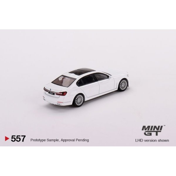 MINI GT 1/64 Alpina B7 xDrive Alpine White (RHD) - AXELLWORKS HOBBYTOWN