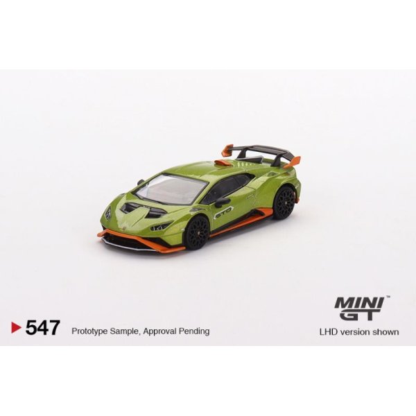 画像1: MINI GT 1/64 Lamborghini Huracán STO Verde Citrea (RHD) (1)