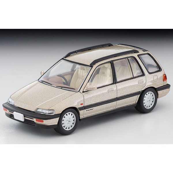 画像1: TOMYTEC 1/64 Limited Vintage NEO Honda Civic Shuttle 56i (Beige) '87 (1)