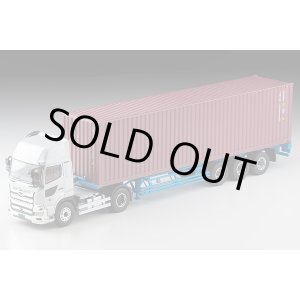 画像: TOMYTEC 1/64 Limited Vintage NEO Hino Profia 40ft Marine Container Trailer （東邦車輛TC36H1C34）(Silver) 